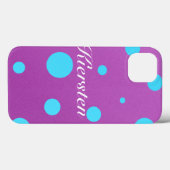 Monogram Polka Dot iPad Case (Achterkant (horizontaal))