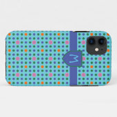 Monogram Polka Dots Aangepaste iPhone 5 Xtreme Hoe Case-Mate iPhone Case (Achterkant (horizontaal))