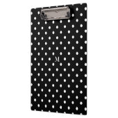 Monogram Polka Dots Black White Klembord (Links)