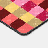 Monogram polka dots patroon bureaumat (Hoek)