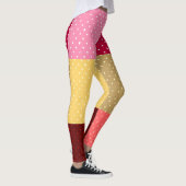 Monogram polka dots patroon leggings (Rechts)