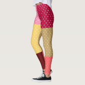 Monogram polka dots patroon leggings (Links)