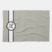 Monogram Polka Dots Theedoek (Horizontaal)