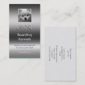 Monogram, Pommeren van Cute Pommeren, metaalachtig Visitekaartje (Voorkant / Achterkant)