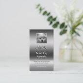 Monogram, Pommeren van Cute Pommeren, metaalachtig Visitekaartje (Staand voorkant)