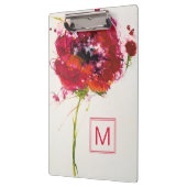Monogram | Poppy on White Klembord (Links)