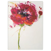 Monogram | Poppy on White Klembord (Achterkant)