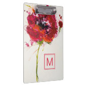 Monogram | Poppy on White Klembord (Rechts)