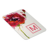 Monogram | Poppy on White Magneet (Rechterzijde)