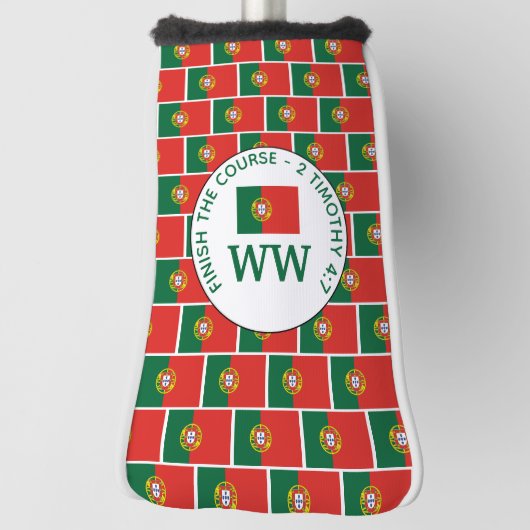 Monogram Portugal Vlag Putter Golfheadcover (Draai 90)