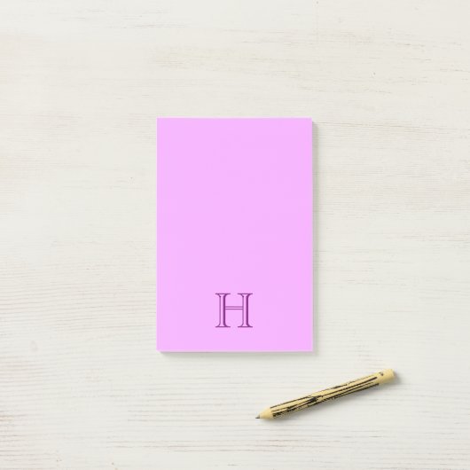 Monogram Post het Sticky Notities Post-it® Notes (Op bureau)