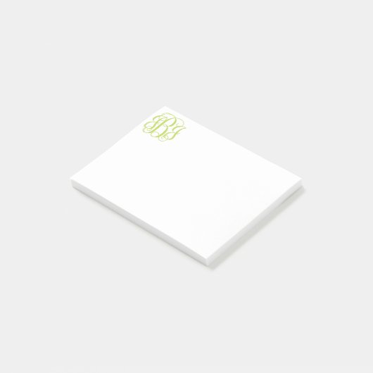 Monogram Post Post-it® Notes (Schuin)