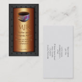 Monogram, Potter, gesneden stalen omhuld koper Visitekaartje (Voorkant / Achterkant)