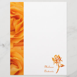 Monogram prachtige gele Oranje hybride thee Rozen