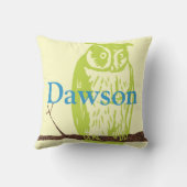 Monogram Prachtige  Ilustratie van de Owl Kussen (Achterkant)