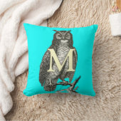 Monogram Prachtige  Ilustratie van de Owl Kussen (Deken)