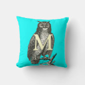 Monogram Prachtige  Ilustratie van de Owl Kussen (Voorkant)