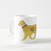 Monogram Preppy Golden Retriever Koffiemok (Voorkant links)