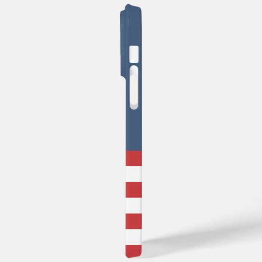 Monogram Preppy kleuren navy en red Anchor Case-Mate iPhone Case (Achterkant / Links)