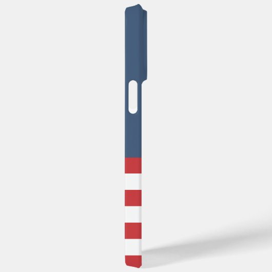 Monogram Preppy kleuren navy en red Anchor Case-Mate iPhone Case (Achterkant / Rechts)