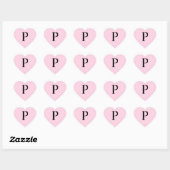 Monogram President roze Hart Sticker (Vel)