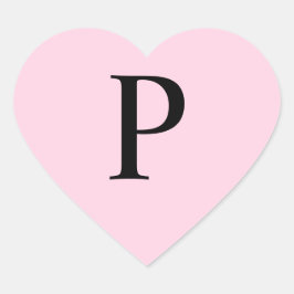 Monogram President roze Hart Sticker