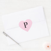 Monogram President roze Hart Sticker (Envelop)