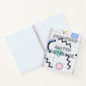 Monogram pretty Match subject Cute grap kids Notitieboek (Binnen)