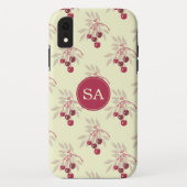 Monogram Pretty Rode Kers iPhone Case-Mate iPhone Case (Achterkant)