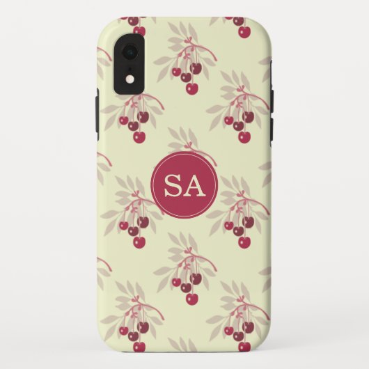 Monogram Pretty Rode Kers iPhone Case-Mate iPhone Case (Achterkant)