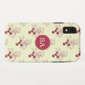 Monogram Pretty Rode Kers iPhone Case-Mate iPhone Case (Achterkant (horizontaal))