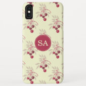 Monogram Pretty Rode Kers iPhone Case-Mate iPhone Case (Achterkant)