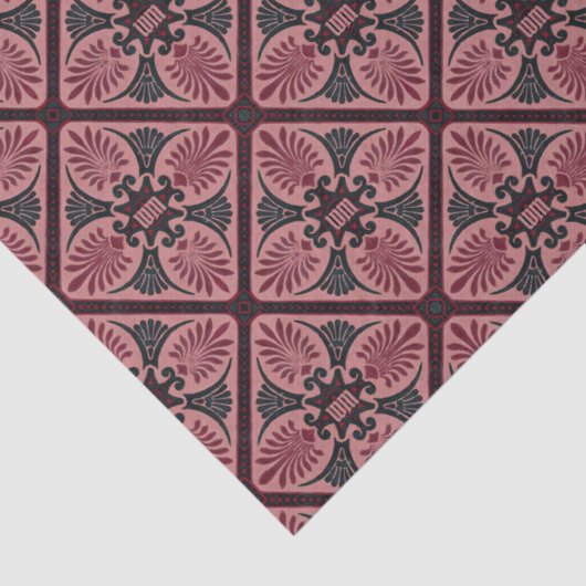 Monogram Primrose Art Nouveau Deco Tissuepapier (Detail)