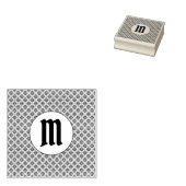  MONOGRAM PRINM RUBBER STEMP RUBBERSTEMPEL (Gestempeld)