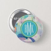 Monogram | Proef- en Airy Bright Ronde Button 5,7 Cm (Voorkant /achterkant)