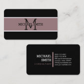 Monogram Professional Bazaar Modern Visitekaartje (Voorkant / Achterkant)
