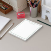Monogram Professional Dark Green Border Stationery Notitieblok