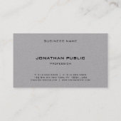 Monogram Professional Eenvoudige Sjabloon Modern Visitekaartje (Achterkant)