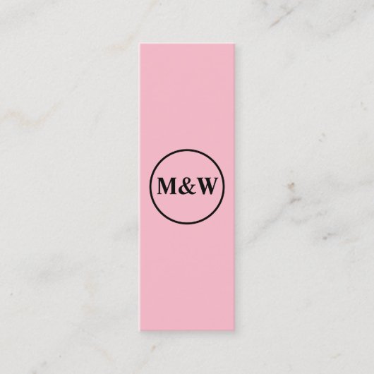 Monogram Professional Elegant Mini Visitekaartje (Voorkant)