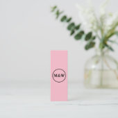 Monogram Professional Elegant Mini Visitekaartje (Staand voorkant)