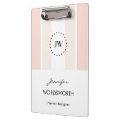 Monogram Professional Elegant Pastel Klembord (Links)