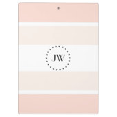 Monogram Professional Elegant Pastel Klembord (Achterkant)