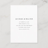 Monogram Professional Elegant Visitekaartje (Achterkant)