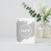 Monogram Professional Elegant Visitekaartje (Staand voorkant)