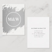 Monogram Professional Elegant Visitekaartje (Voorkant / Achterkant)