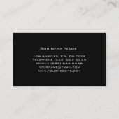 Monogram Professional Elegant Visitekaartjes (Achterkant)