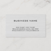 Monogram Professional Elegant White Wood #5 Visitekaartje (Achterkant)