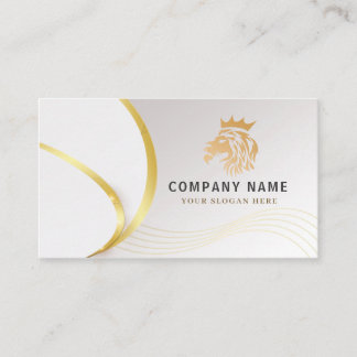 Monogram Professional Gold Lion Logo Visitekaartje