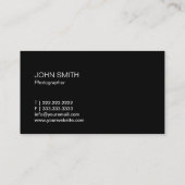 Monogram Professional Hands Lijst Fotografie Visitekaartje (Achterkant)