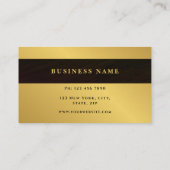Monogram Professional Luxe Gold Circle Logo Hout Visitekaartje (Achterkant)